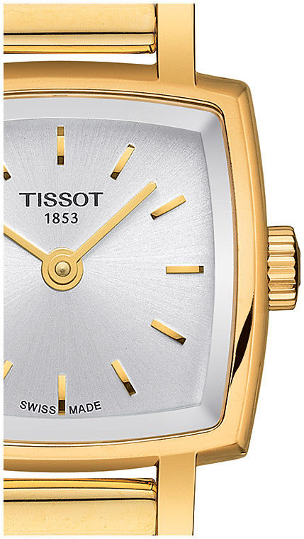  Shop Authentic Tissot Lovely Square Silver Dial Gold Mesh Bracelet Watch For Women - T058.109.33.031.00 - Luxxuri