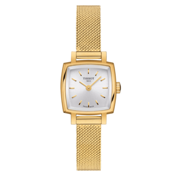  Shop Authentic Tissot Lovely Square Silver Dial Gold Mesh Bracelet Watch For Women - T058.109.33.031.00 - Luxxuri