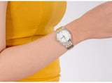  Shop Authentic Tissot T Classic Tradition Lady White Dial Two Tone Steel Strap Watch For Women - T063.210.22.037.01 - Luxxuri