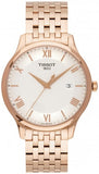  Shop Authentic Tissot T Classic Tradition White Dial Rose Gold Steel Strap Watch For Women - T063.610.33.038.00 - Luxxuri