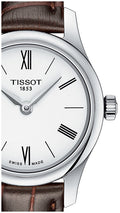  Shop Authentic Tissot Tradition 5.5 Lady Silver Dial Brown Leather Strap Watch for Women - T063.009.16.018.00 - Luxxuri
