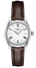  Shop Authentic Tissot Tradition 5.5 Lady Silver Dial Brown Leather Strap Watch for Women - T063.009.16.018.00 - Luxxuri