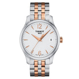  Shop Authentic Tissot T Classic Tradition Lady White Dial Two Tone Steel Strap Watch For Women - T063.210.22.037.01 - Luxxuri