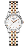  Shop Authentic Tissot T Classic Tradition Lady White Dial Two Tone Steel Strap Watch For Women - T063.210.22.037.01 - Luxxuri