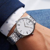  Shop Authentic Tissot T Classic Tradition 5.5 White Dial Watch For Men - T063.409.11.018.00 - Luxxuri