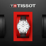  Shop Authentic Tissot T Classic Tradition 5.5 Quartz White Dial Brown Leather Strap Watch For Men - T063.409.16.018.00 - Luxxuri