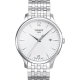  Shop Authentic Tissot T Classic Tradition White Dial Silver Steel Strap Watch For Men - T063.610.11.037.00 - Luxxuri