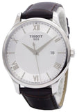  Shop Authentic Tissot T Classic Tradition Silver Dial Brown Leather Strap Watch For Men - T063.610.16.038.00 - Luxxuri