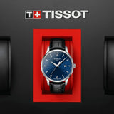  Shop Authentic Tissot T Classic Tradition Blue Dial Black Leather Strap Watch For Men - T063.610.16.047.00 - Luxxuri