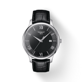  Shop Authentic Tissot T Classic Tradition Quartz Black Dial Black Leather Strap Watch For Men - T063.610.16.058.00 - Luxxuri