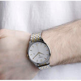  Shop Authentic Tissot T Classic Tradition White Dial Two Tone Mesh Bracelet Watch For Men - T063.610.22.037.00 - Luxxuri