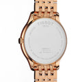 Tissot T Classic Tradition White Dial Rose Gold Steel Strap Watch For Women - T063.610.33.038.00