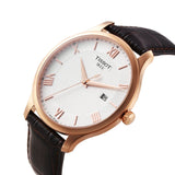  Shop Authentic Tissot T Classic Tradition Silver Dial Brown Leather Strap Watch For Men - T063.610.36.038.00 - Luxxuri