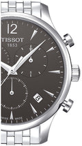 Tissot T Classic Tradition Chronograph Black Dial Silver Steel Strap Watch For Men - T063.617.11.067.00