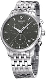  Shop Authentic Tissot T Classic Tradition Chronograph Black Dial Silver Steel Strap Watch For Men - T063.617.11.067.00 - Luxxuri