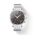 Tissot T Classic Tradition Chronograph Black Dial Silver Steel Strap Watch For Men - T063.617.11.067.00