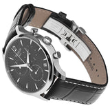  Shop Authentic Tissot T Classic Tradition Chronograph Black Dial Black Leather Strap Watch For Men - T063.617.16.057.00 - Luxxuri