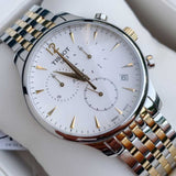  Shop Authentic Tissot T Classic Tradition Chronograph White Dial Two Tone Steel Strap Watch For Men - T063.617.22.037.00 - Luxxuri