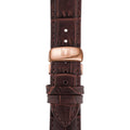 Tissot T Classic Tradition Silver Dial Brown Leather Strap Watch For Men - T063.610.36.038.00