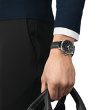  Shop Authentic Tissot T Classic Tradition Chronograph Black Dial Black Leather Strap Watch For Men - T063.617.16.057.00 - Luxxuri
