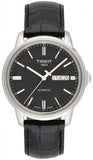  Shop Authentic Tissot Automatics III Day Date Black Dial Black Leather Strap Watch For Men - T065.430.16.051.00 - Luxxuri