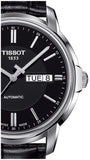  Shop Authentic Tissot Automatics III Day Date Black Dial Black Leather Strap Watch For Men - T065.430.16.051.00 - Luxxuri