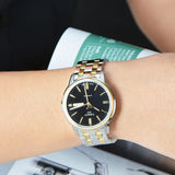  Shop Authentic Tissot Automatics III Day Date Black Dial Two Tone Steel Strap Watch For Men - T065.430.22.051.00 - Luxxuri