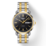  Shop Authentic Tissot Automatics III Day Date Black Dial Two Tone Steel Strap Watch For Men - T065.430.22.051.00 - Luxxuri
