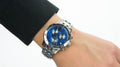 Tissot T Sport PRS 200 Chronograph Blue Dial Silver Steel Strap Watch For Men - T067.417.11.041.00