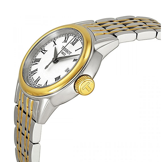  Shop Authentic Tissot Carson Lady White Dial Two Tone Steel Strap Watch For Women - T085.210.22.013.00 - Luxxuri