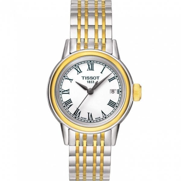  Shop Authentic Tissot Carson Lady White Dial Two Tone Steel Strap Watch For Women - T085.210.22.013.00 - Luxxuri