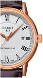  Shop Authentic Tissot T Classic Carson Powermatic 80 White Dial Brown Leather Strap Watch for Men - T085.407.36.013.00 - Luxxuri