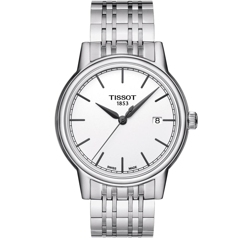  Shop Authentic Tissot Carson Steel White Dial Silver Steel Strap Watch For Men - T085.410.11.011.00 - Luxxuri