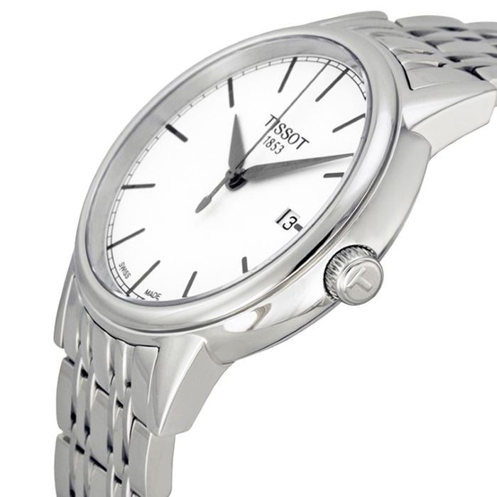  Shop Authentic Tissot Carson Steel White Dial Silver Steel Strap Watch For Men - T085.410.11.011.00 - Luxxuri