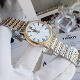  Shop Authentic Tissot T Classic Carson Quartz White Dial Two Tone Steel Strap Watch for Men - T085.410.22.013.00 - Luxxuri