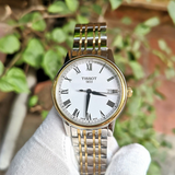  Shop Authentic Tissot T Classic Carson Quartz White Dial Two Tone Steel Strap Watch for Men - T085.410.22.013.00 - Luxxuri