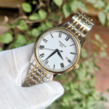  Shop Authentic Tissot T Classic Carson Quartz White Dial Two Tone Steel Strap Watch for Men - T085.410.22.013.00 - Luxxuri