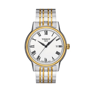  Shop Authentic Tissot T Classic Carson Quartz White Dial Two Tone Steel Strap Watch for Men - T085.410.22.013.00 - Luxxuri