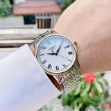  Shop Authentic Tissot T Classic Carson Quartz White Dial Two Tone Steel Strap Watch for Men - T085.410.22.013.00 - Luxxuri