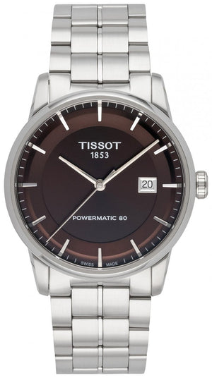  Shop Authentic Tissot Luxury Powermatic 80 Brown Dial Silver Steel Strap Watch For Men - T086.407.11.291.00 - Luxxuri