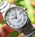 Tissot Luxury Powermatic 80 Silver Dial Silver Steel Strap Watch For Men - T086.408.11.031.00
