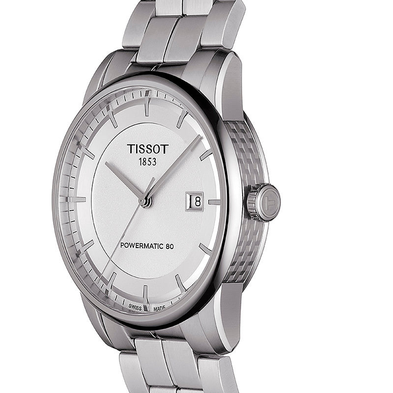  Shop Authentic Tissot Luxury Powermatic 80 Silver Dial Silver Steel Strap Watch For Men - T086.407.11.037.00 - Luxxuri