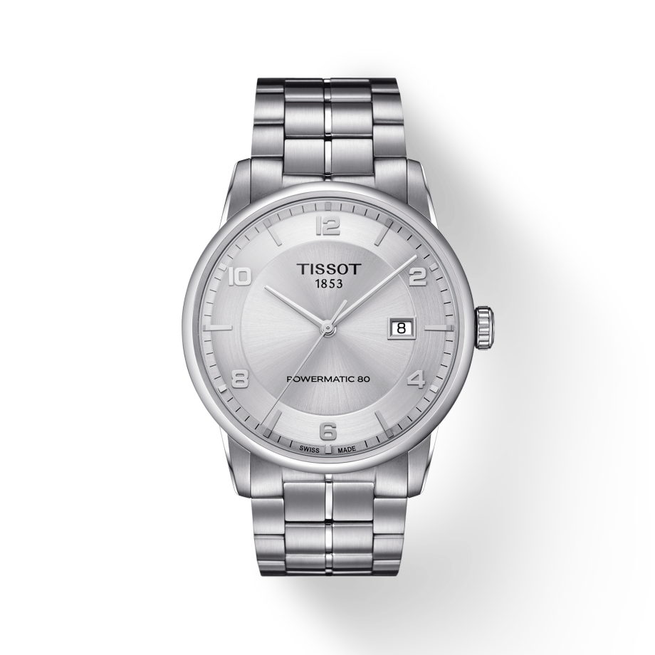  Shop Authentic Tissot Luxury Powermatic 80 Silver Dial Silver Steel Strap Watch For Men - T086.407.11.037.00 - Luxxuri
