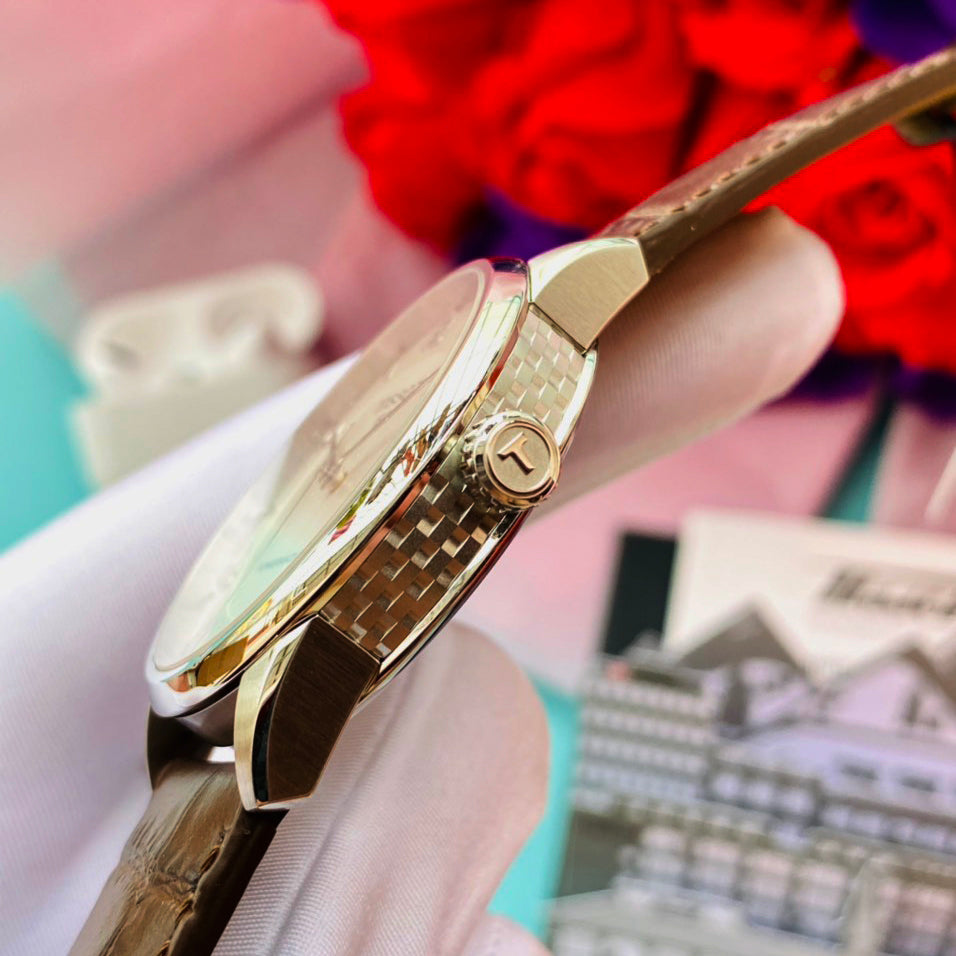  Shop Authentic Tissot Luxury Powermatic 80 Silver Dial Brown Leather Strap Watch For Men - T086.407.16.037.00 - Luxxuri