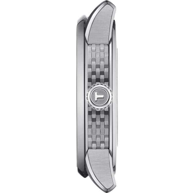  Shop Authentic Tissot Luxury Powermatic 80 Black Dial Black Leather Strap Watch For Men - T086.407.16.057.00 - Luxxuri