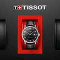  Shop Authentic Tissot Luxury Powermatic 80 Black Dial Black Leather Strap Watch For Men - T086.407.16.057.00 - Luxxuri