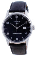  Shop Authentic Tissot Luxury Powermatic 80 Black Dial Black Leather Strap Watch For Men - T086.407.16.057.00 - Luxxuri