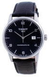  Shop Authentic Tissot Luxury Powermatic 80 Black Dial Black Leather Strap Watch For Men - T086.407.16.057.00 - Luxxuri