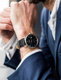  Shop Authentic Tissot Luxury Powermatic 80 Black Dial Black Leather Strap Watch For Men - T086.407.16.057.00 - Luxxuri