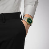  Shop Authentic Tissot Luxury Powermatic 80 Green Dial Silver Steel Strap Watch For Men - T086.407.22.097.00 - Luxxuri
